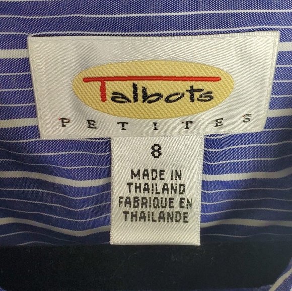 Talbots Striped Button Down - Picture 4 of 5